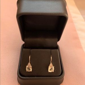 Brand new 10k zirconia earrings